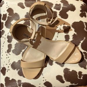 Strappy Beige Steve Madden Heels